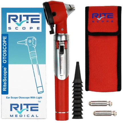 RiteScope Otoscope - Red